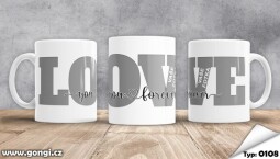 Hrnek 330 ml - 0108 - Love you for ever